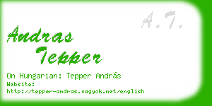 andras tepper business card